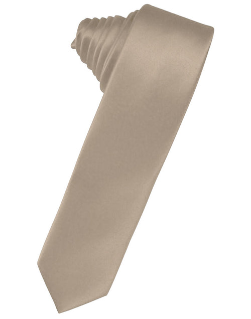 Stone Solid Satin Skinny Suit Tie