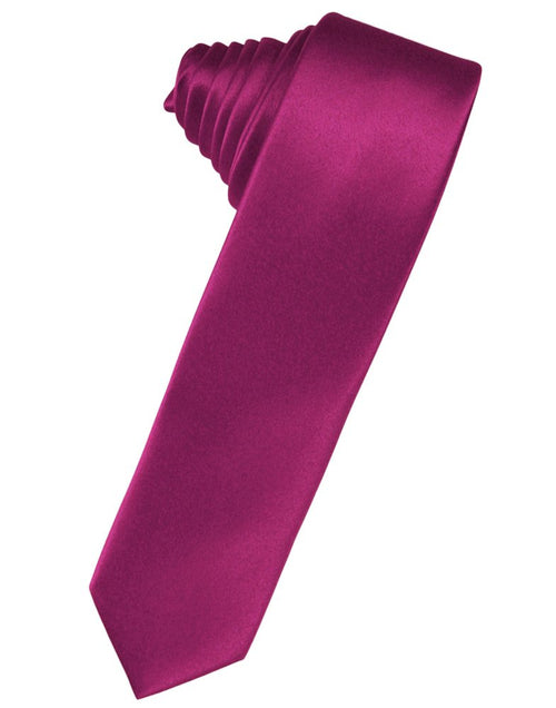 Watermelon Solid Satin Skinny Suit Tie