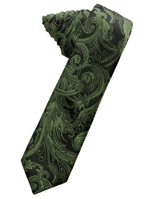 Fern Tapestry Skinny Suit Tie