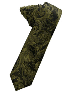 Moss Tapestry Skinny Suit Tie