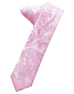 Rose Petal Tapestry Skinny Suit Tie