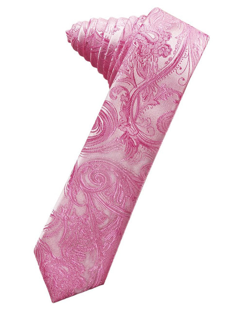 Watermelon Tapestry Skinny Suit Tie