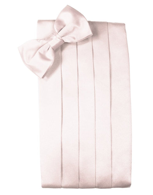Blush Solid Satin Cummerbund