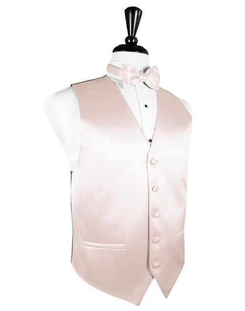 Blush Solid Satin Vest