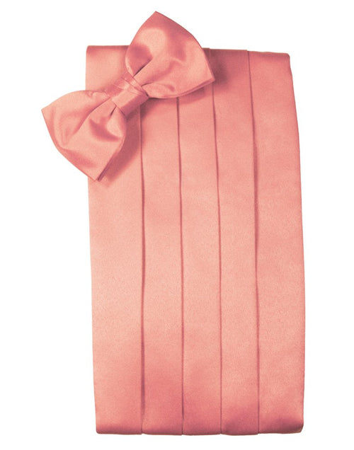 Coral Reef Solid Satin Cummerbund