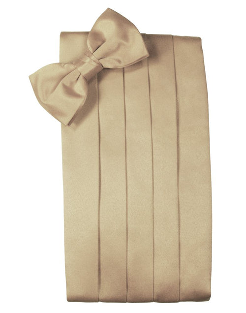 Golden Solid Satin Cummerbund