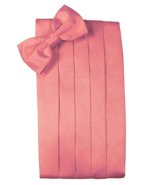 Guava Solid Satin Cummerbund