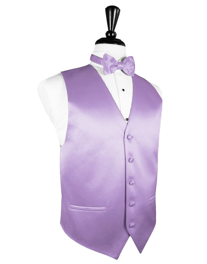 Heather Solid Satin Vest
