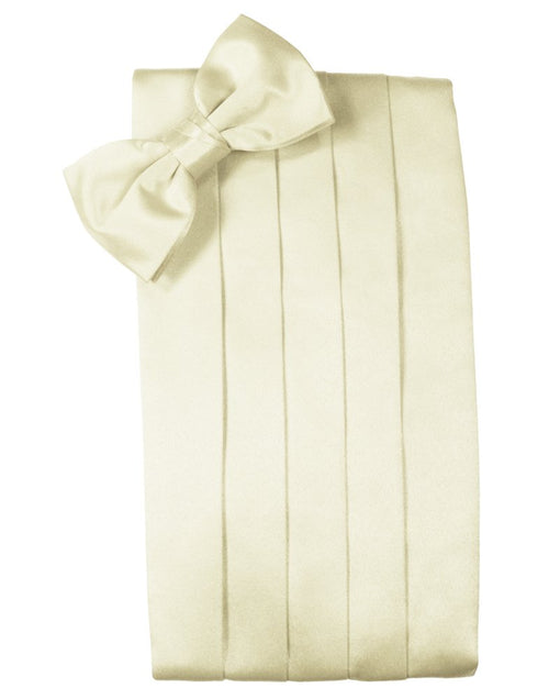 Ivory Solid Satin Cummerbund