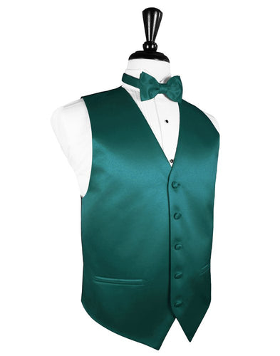 Jade Solid Satin Vest