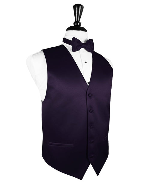 Lapis Solid Satin Vest