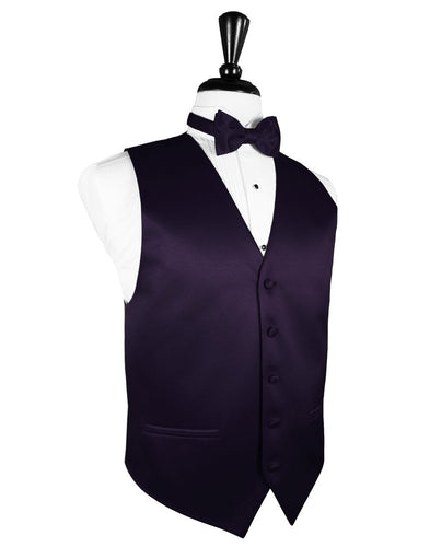 Lapis Solid Satin Vest