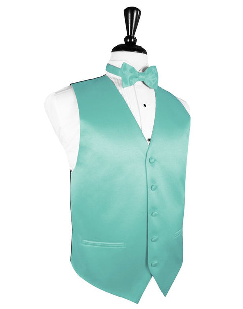 Mermaid Solid Satin Vest