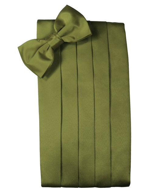 Moss Solid Satin Cummerbund