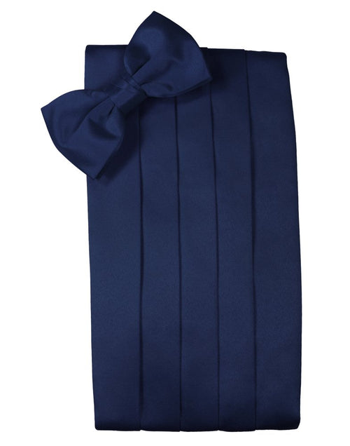 Peacock Solid Satin Cummerbund