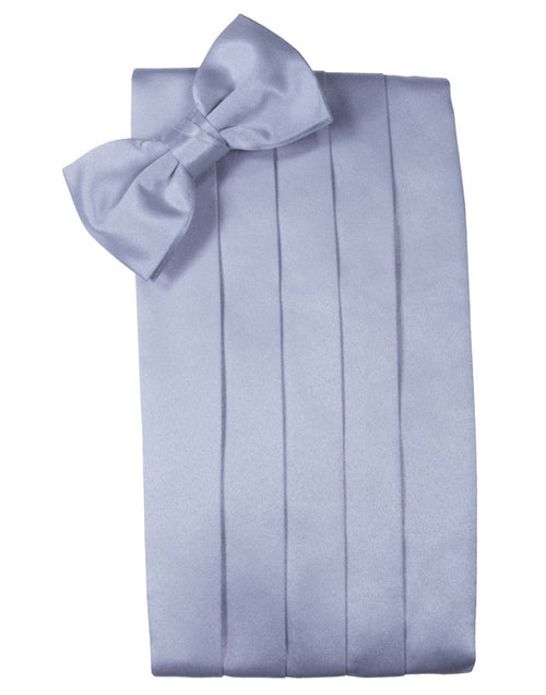 Periwinkle Solid Satin Cummerbund