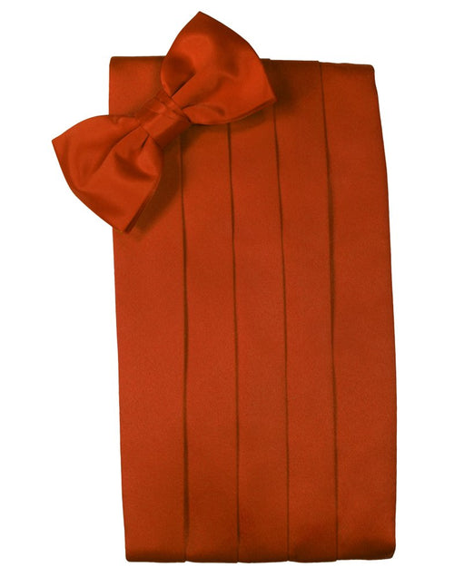 Persimmon Solid Satin Cummerbund