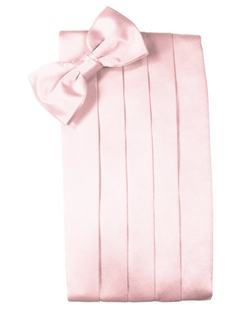 Pink Solid Satin Cummerbund