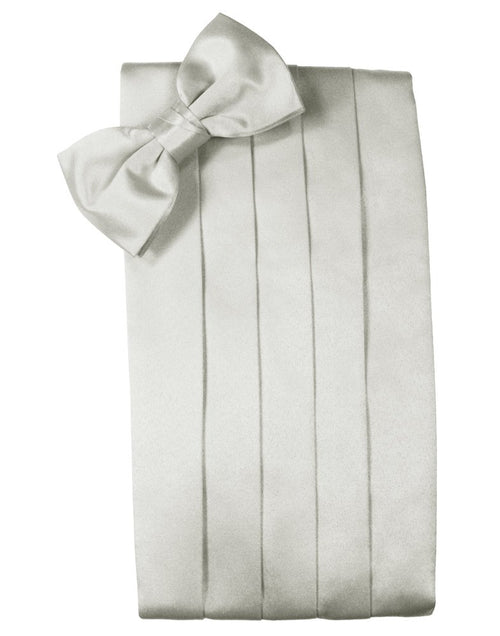 Platinum Solid Satin Cummerbund