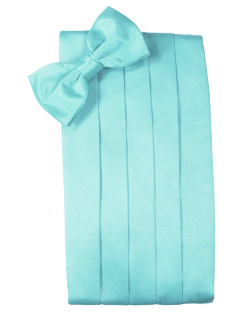 Pool Solid Satin Cummerbund