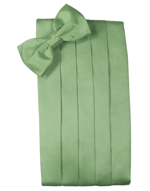 Sage Solid Satin Cummerbund