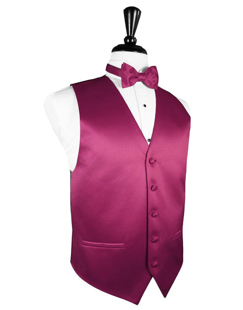 Watermelon Solid Satin Vest