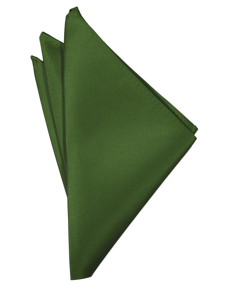 Clover Solid Satin Pocket Square