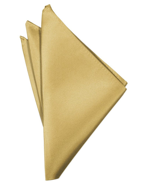 Harvest Maize Solid Satin Pocket Square