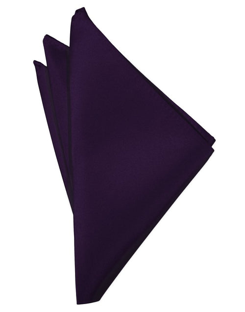 Lapis Solid Satin Pocket Square
