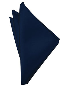 Marine Solid Satin Pocket Square