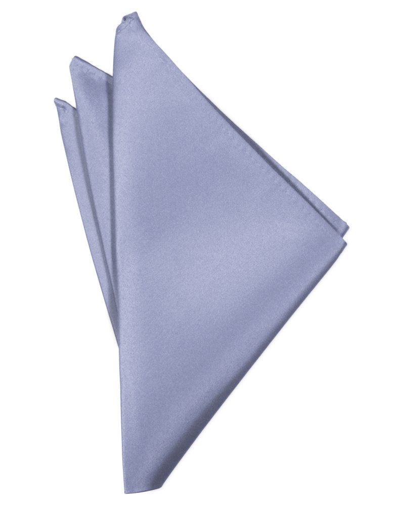 Periwinkle Solid Satin Pocket Square