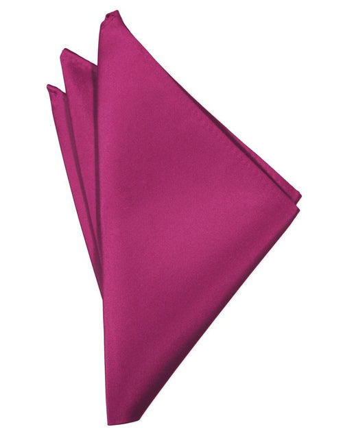 Watermelon Solid Satin Pocket Square