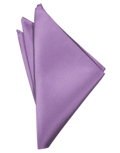 Wisteria Solid Satin Pocket Square
