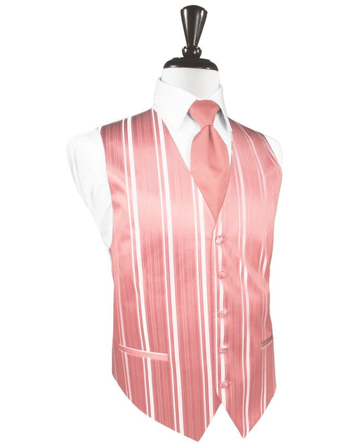 Coral Reef Striped Satin Vest