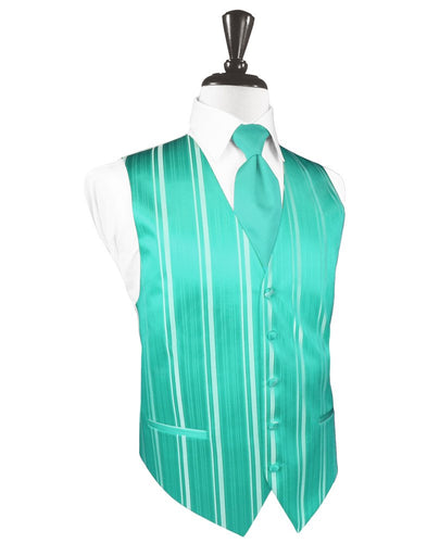 Mermaid Striped Satin Vest