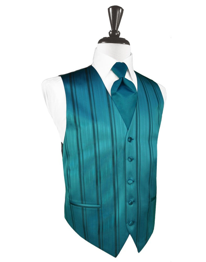 Oasis Striped Satin Vest
