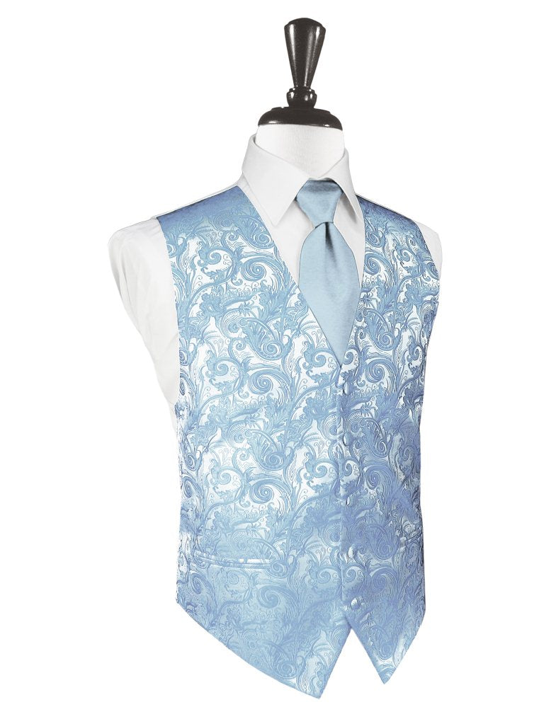 Light Blue Tapestry Vest