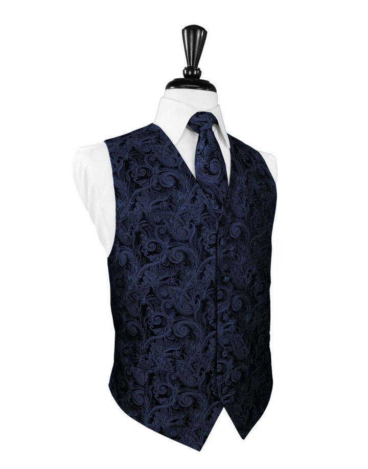 Midnight Blue Tapestry Vest