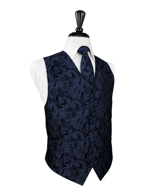 Midnight Blue Tapestry Vest