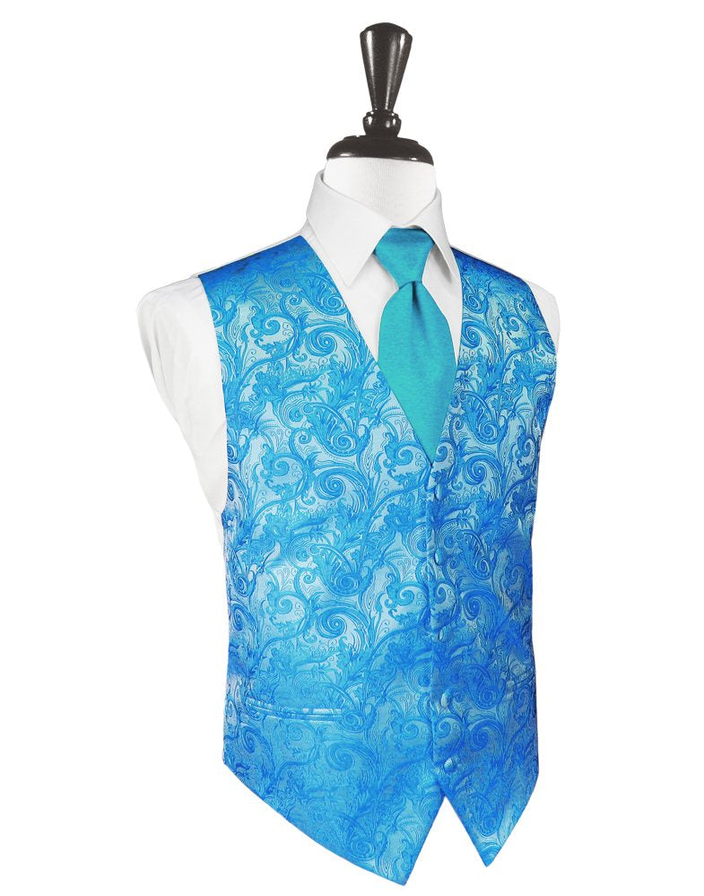 Turquoise Tapestry Vest