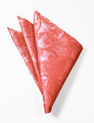 Persimmon Tapestry Pocket Square
