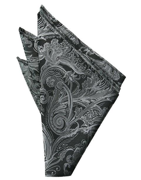 Silver Tapestry Pocket Square