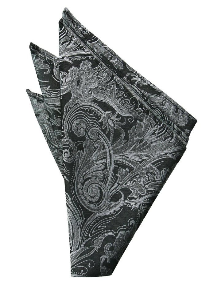 Silver Tapestry Pocket Square