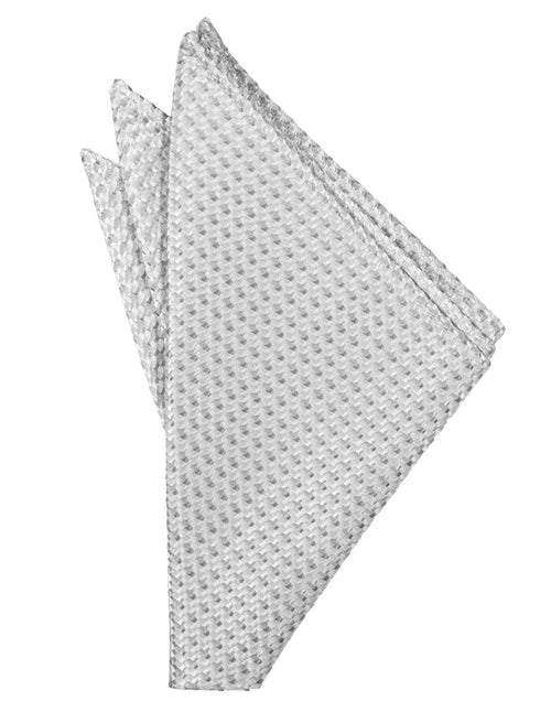 Silver Venetian Pocket Square