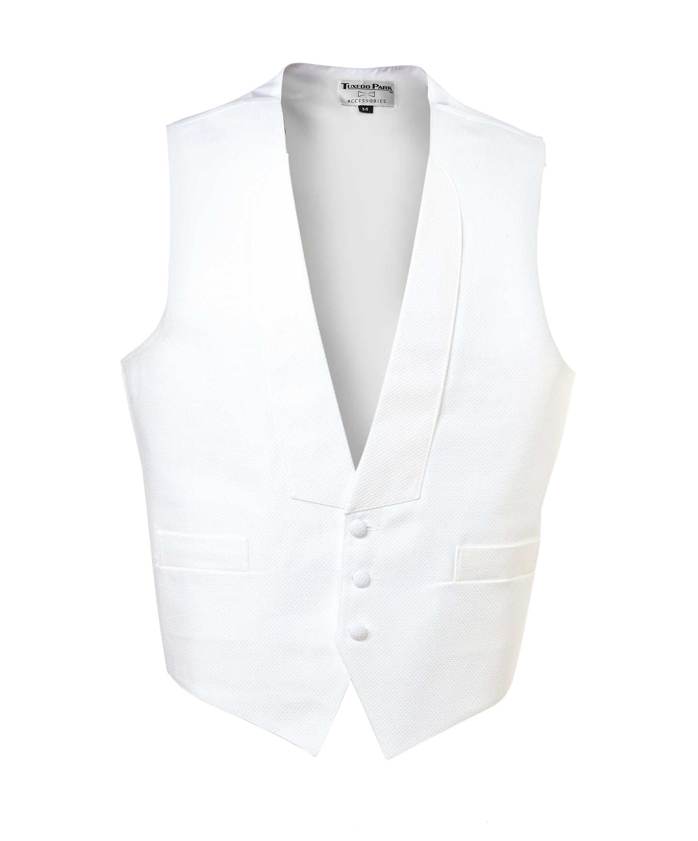 White Pique Vest by Tux Park