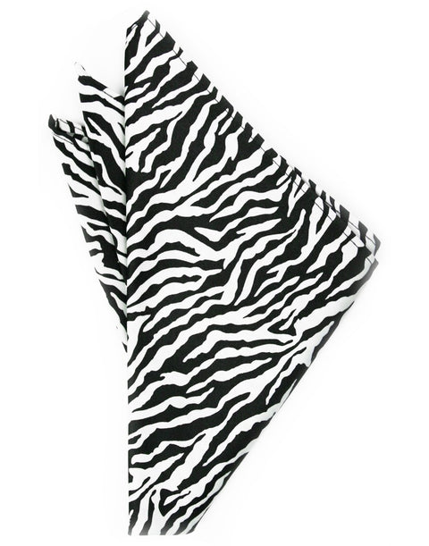 Zebra Print Pocket Square