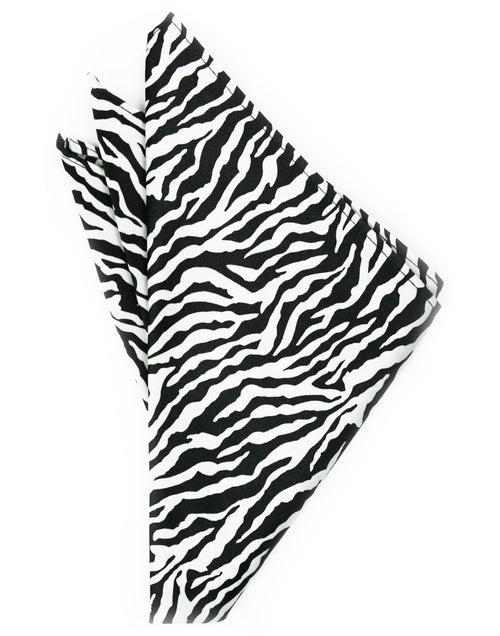 Zebra Print Pocket Square